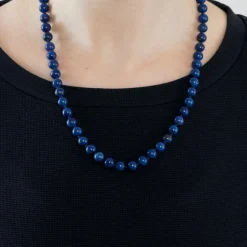Collier de perles de lapis lazuli