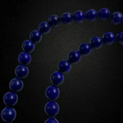 Collier de perles de lapis-lazuli raffiné