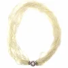 Collier de perles, diamant, rubis
