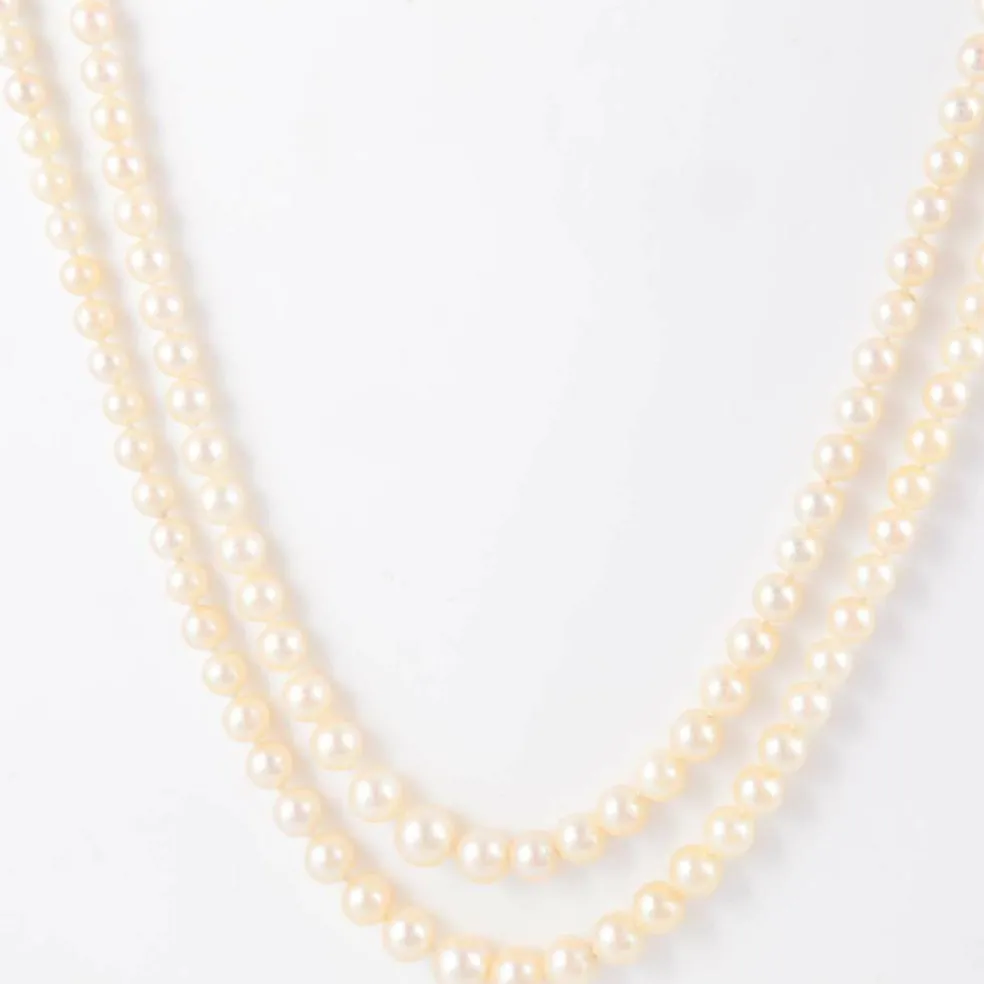 Collier de Perles double rang