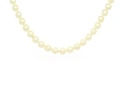 Collier de perles du Japon avec fermoir en or blanc