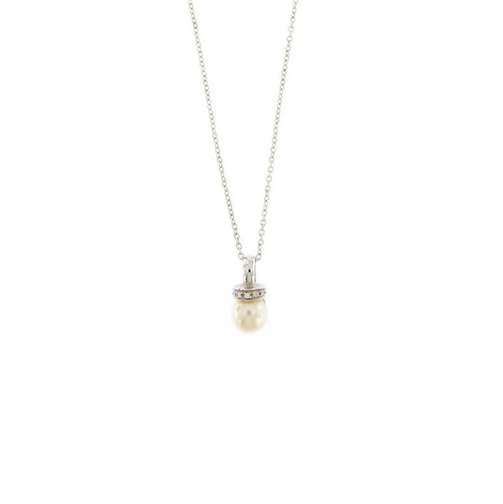 Collier de perles et de diamants