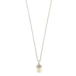 Collier de perles et de diamants