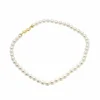 Collier de perles japonaises avec fermoir en or jaune