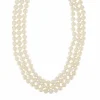 Collier de perles trois rangs