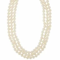 Collier de perles trois rangs