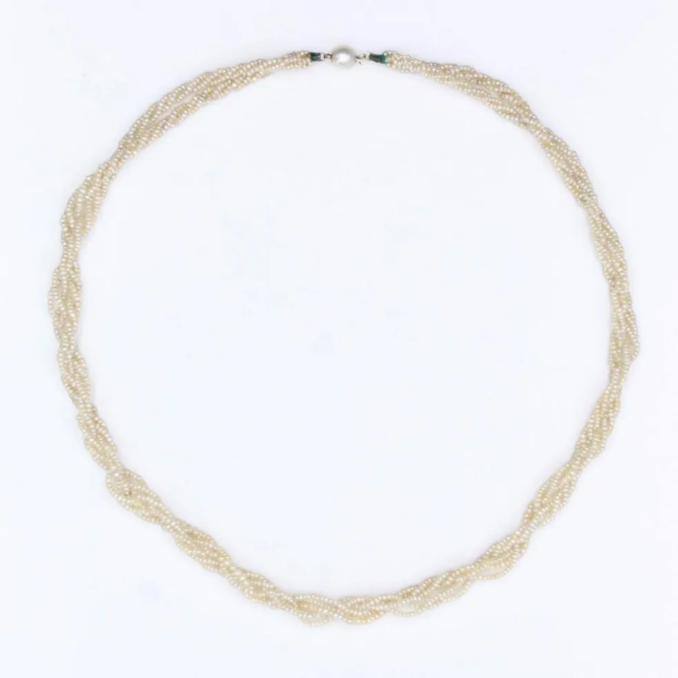 Collier de semence de perles fines