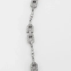 Collier de style Art Déco or blanc et diamants