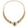 Collier demi parure en or jaune