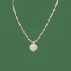 Collier deux ors, diamant.
