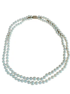 Collier deux rangs de perles de culture