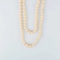 Collier deux rangs de perles de culture