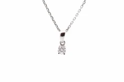 Collier diamant en or blanc