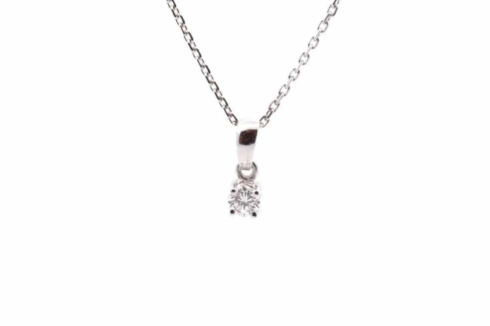 Collier diamant en or blanc