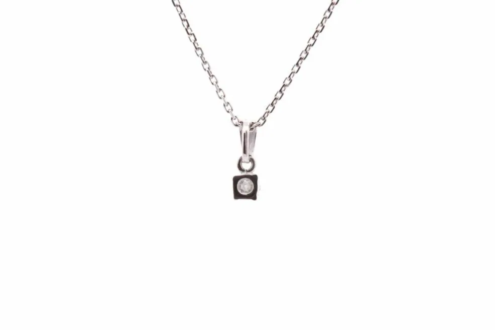 Collier diamant en or blanc