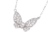 Collier diamant papillon