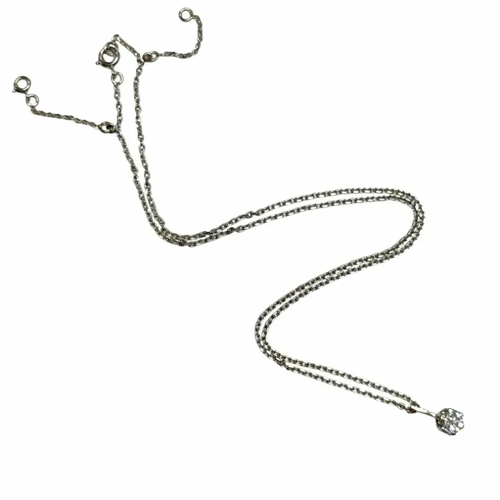 Collier diamant solitaire