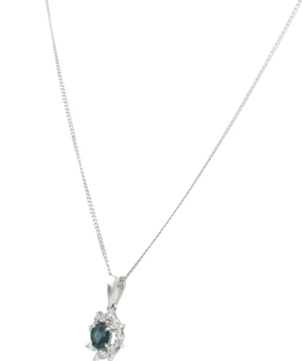 COLLIER DIAMANTS & SAPHIR