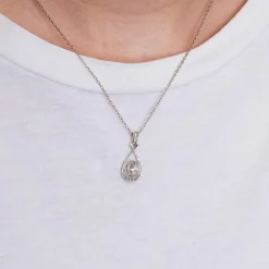 Collier diamants Art Nouveau