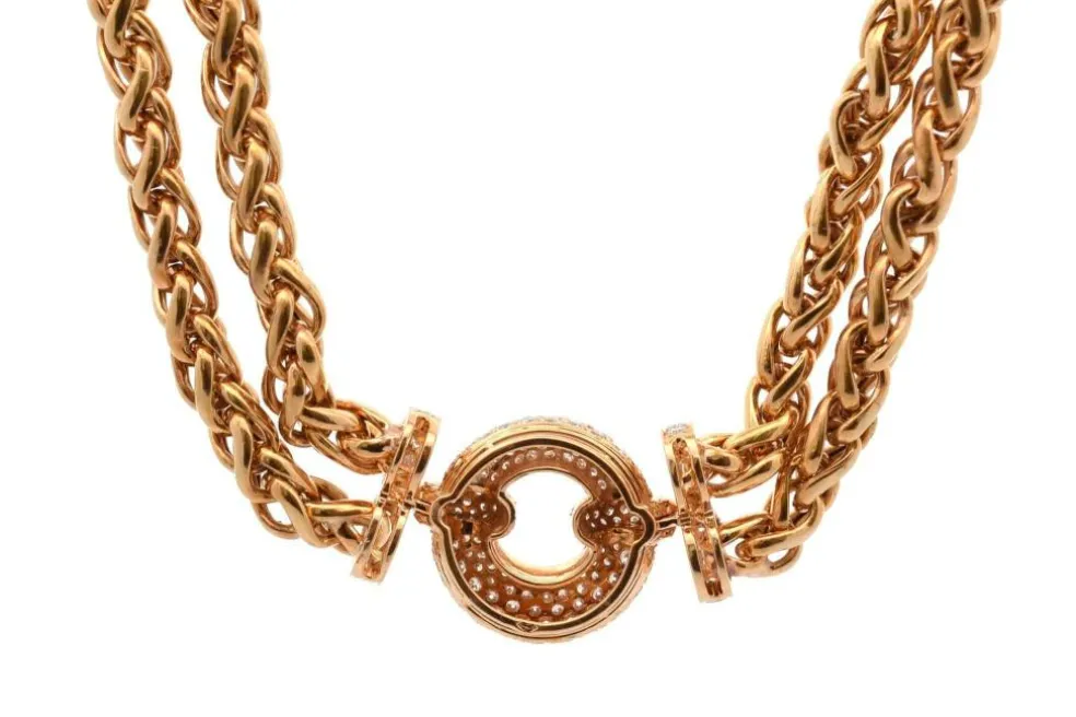 Collier diamants en or 18k