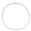 collier diamants et or gris années 1960