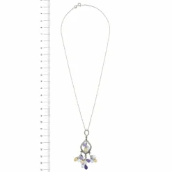 Collier diamants et pierres précieuses