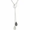 Collier Diamants Noirs Blancs