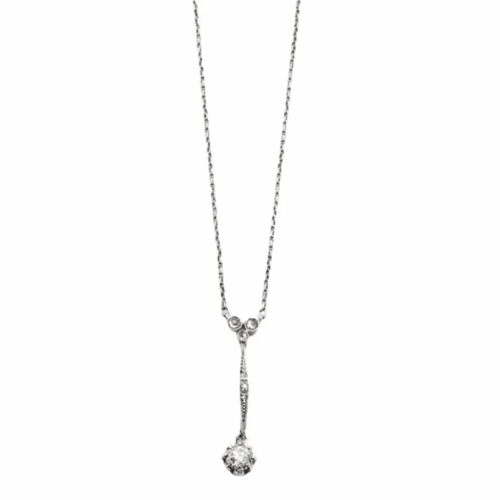 Collier diamants, époque 1900, travail Français