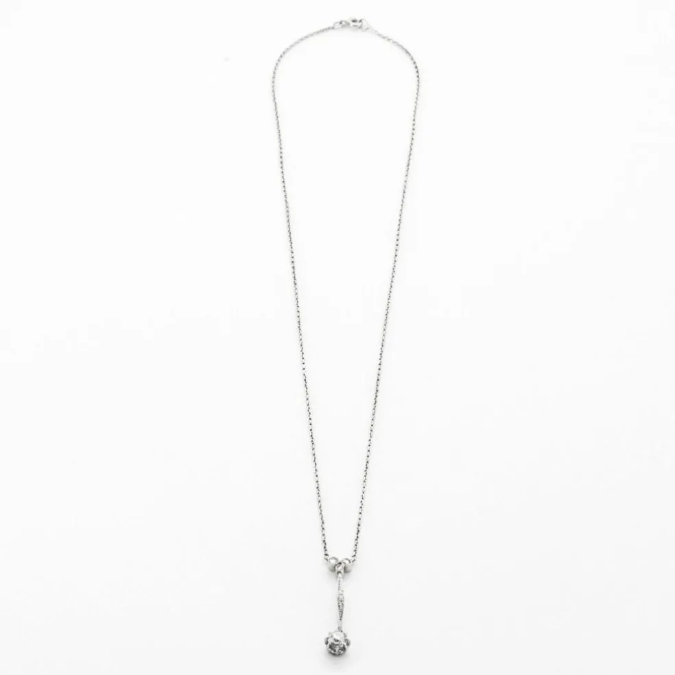 Collier diamants, époque 1900, travail Français