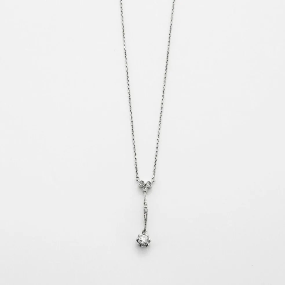 Collier diamants, époque 1900, travail Français