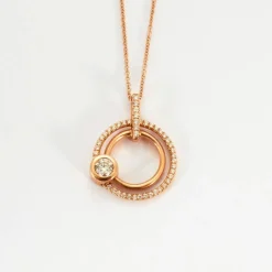 Collier Double Cercle Diamant