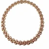 Collier double face en Or jaune et rose