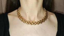 Collier double face en Or jaune et rose