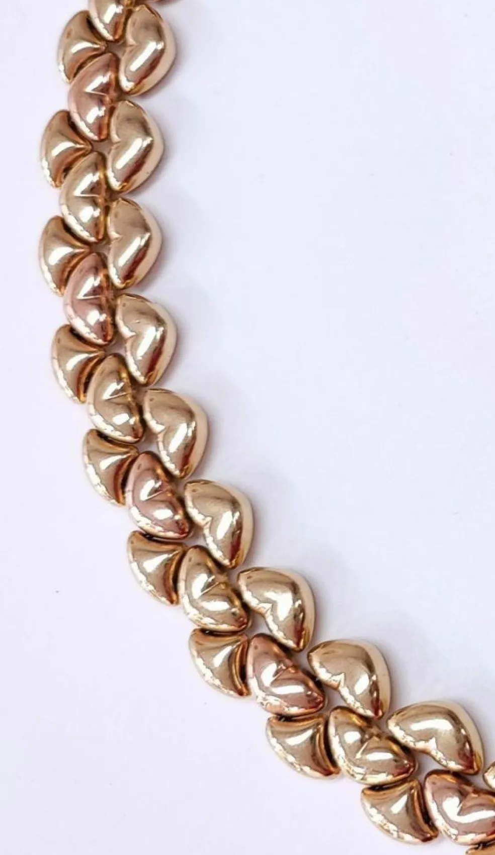 Collier double face en Or jaune et rose