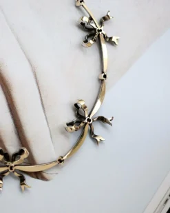 Collier Draperie 1900 Or Argent et Diamants