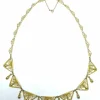Collier draperie ancien en or jaune, fin XIXe siècle