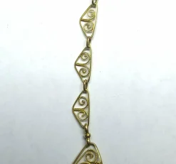 Collier draperie ancien en or jaune, fin XIXe siècle