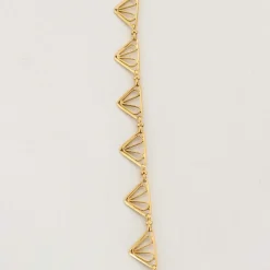 Collier draperie en or jaune maille filigrane