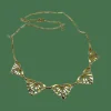 Collier draperie or jaune et or blanc, époque 1900/1930
