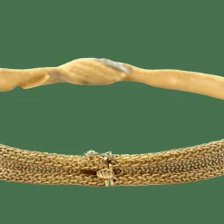 Collier Draperie or jaune - Époque 19éme