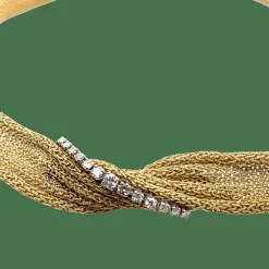 Collier Draperie or jaune - Époque 19éme