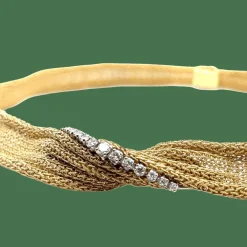 Collier Draperie or jaune - Époque 19éme