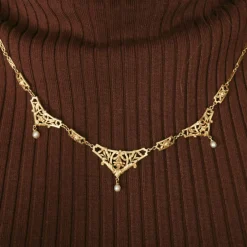 Collier Draperie Perles