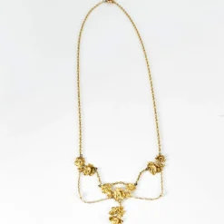 Collier Draperie Perles Fines