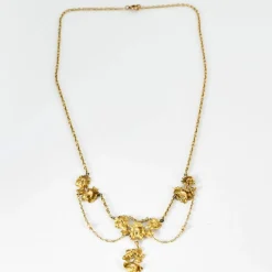 Collier Draperie Perles Fines
