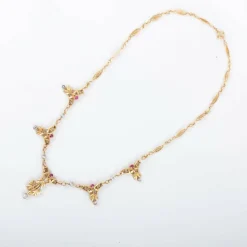 Collier Draperie Rubis Diamants