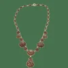 Collier draperie vermeil grenats début XXème