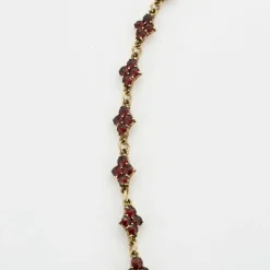 Collier draperie vermeil grenats début XXème