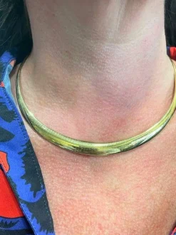 COLLIER EN CHUTE MAILLE OMÉGA