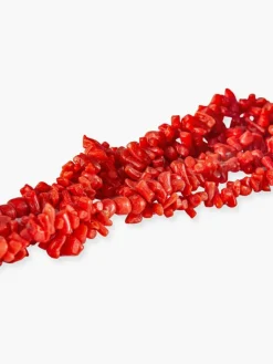 Collier en Corail, Fermoir Or Jaune